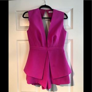 Revolve hot pink romper